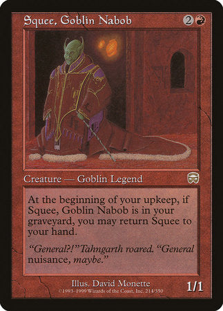 Squee, Goblin Nabob [Mercadian Masques] | Exor Games Truro