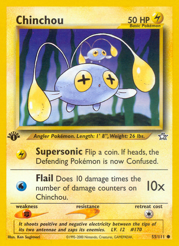 Chinchou (55/111) [Neo Genesis 1st Edition] | Exor Games Truro