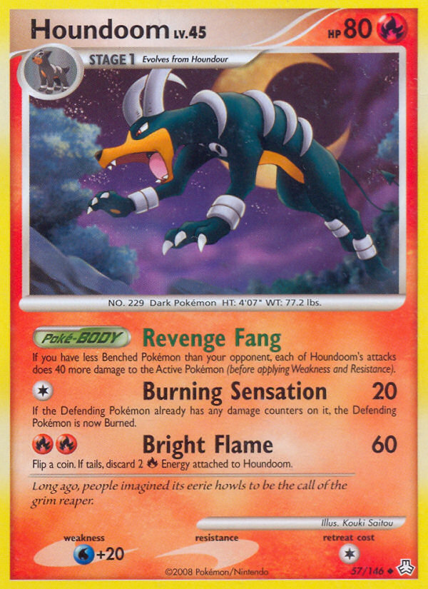 Houndoom (57/146) [Diamond & Pearl: Legends Awakened] | Exor Games Truro