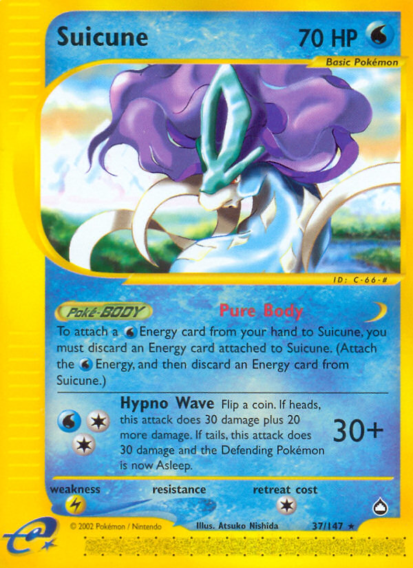 Suicune (37/147) [Aquapolis] | Exor Games Truro