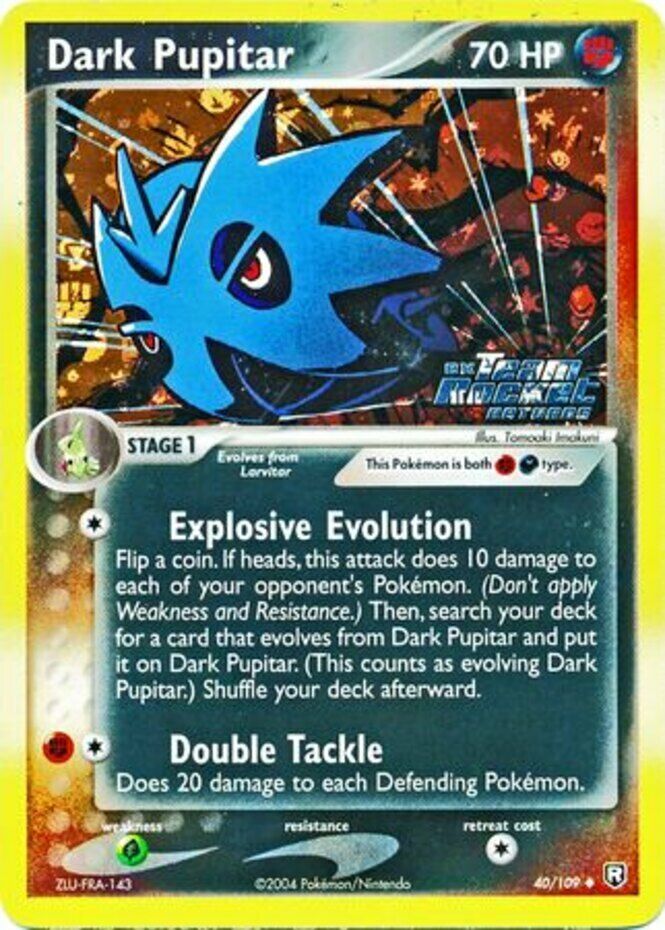 Dark Pupitar (40/109) (Stamped) [EX: Team Rocket Returns] | Exor Games Truro