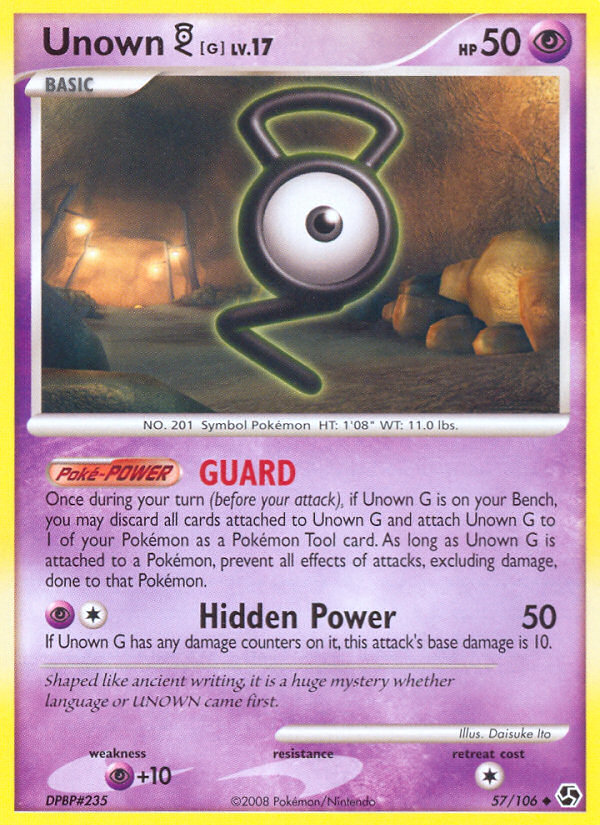 Unown G (57/106) [Diamond & Pearl: Great Encounters] | Exor Games Truro