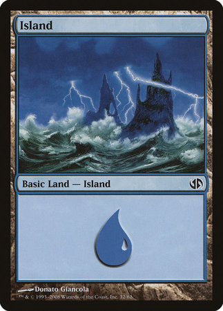 Island (32) [Duel Decks: Jace vs. Chandra] | Exor Games Truro