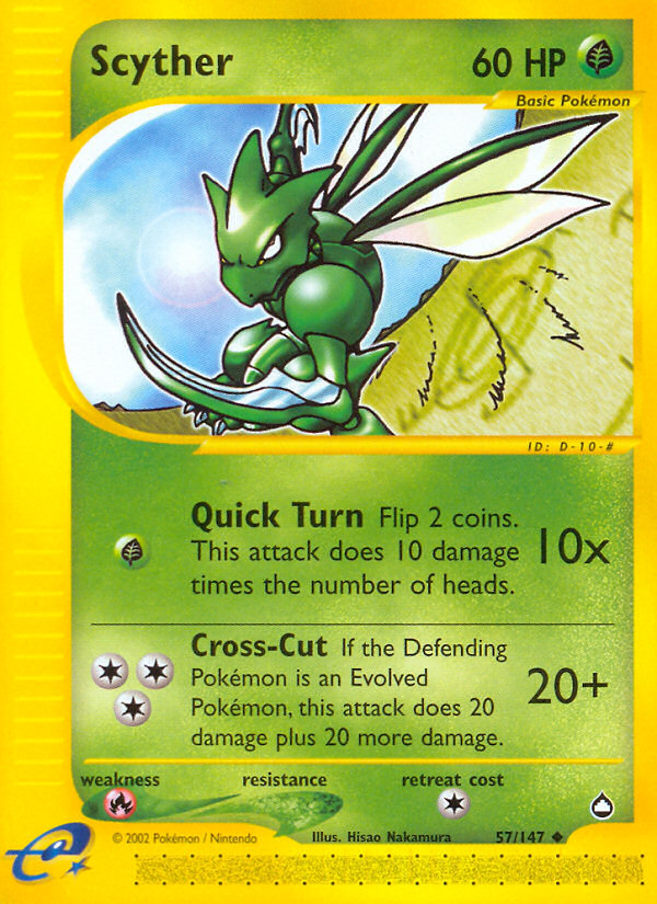 Scyther (57/147) [Aquapolis] | Exor Games Truro