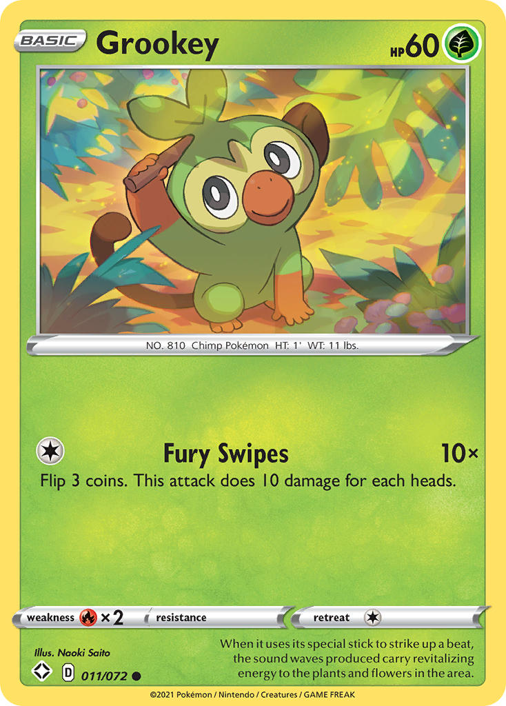 Grookey (011/072) [Sword & Shield: Shining Fates] | Exor Games Truro