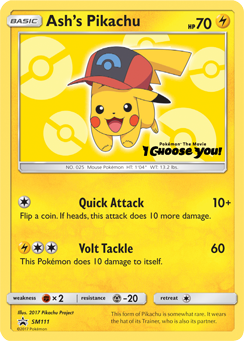 Ash's Pikachu (SM111) [Sun & Moon: Black Star Promos] | Exor Games Truro