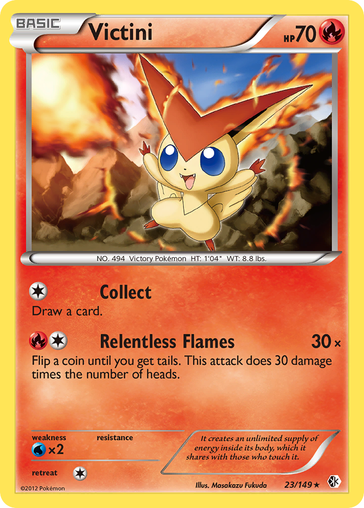 Victini (23/149) [Black & White: Boundaries Crossed] | Exor Games Truro