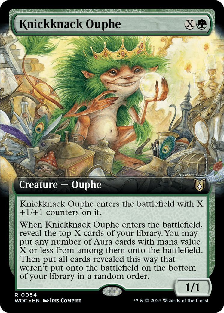 Knickknack Ouphe (Extended Art) [Wilds of Eldraine Commander] | Exor Games Truro