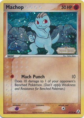 Machop (57/92) (Stamped) [EX: Legend Maker] | Exor Games Truro