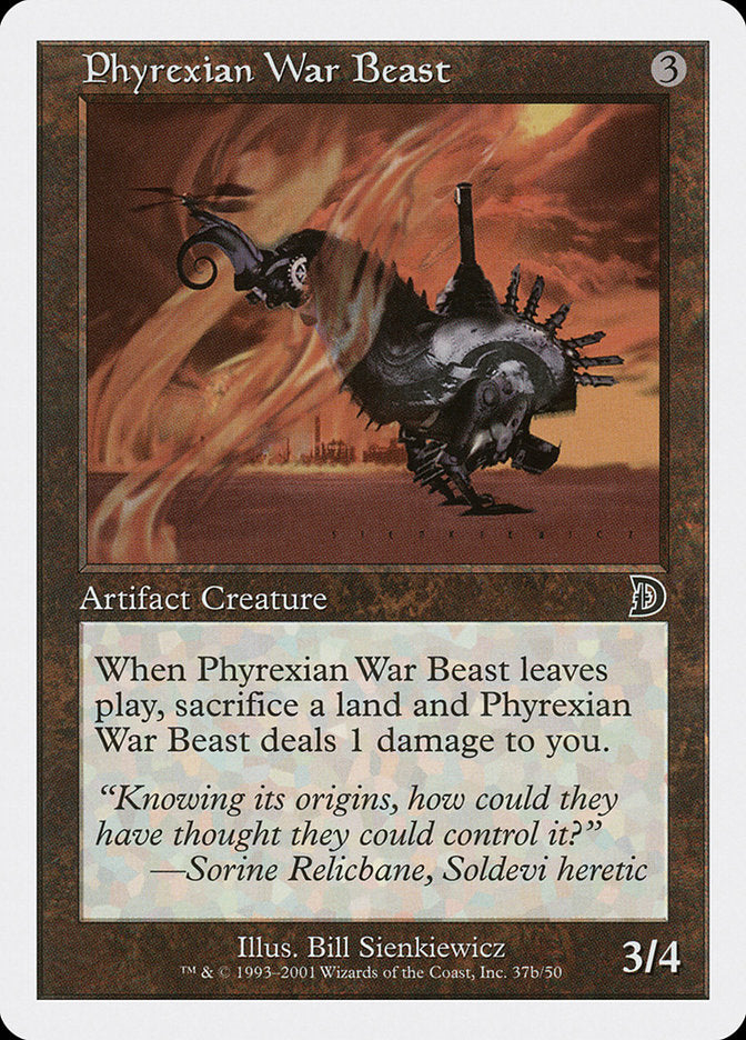 Phyrexian War Beast (Signature on Right) [Deckmasters] | Exor Games Truro