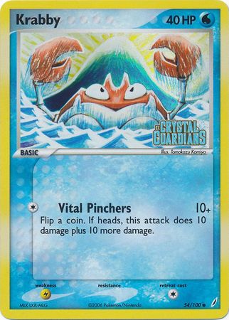 Krabby (54/100) (Stamped) [EX: Crystal Guardians] | Exor Games Truro