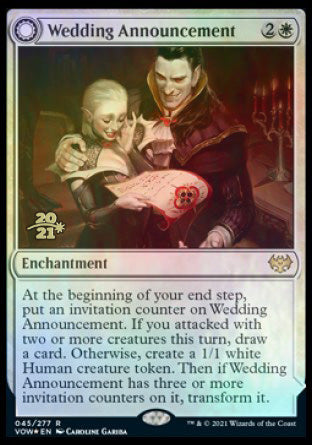 Wedding Announcement // Wedding Festivity [Innistrad: Crimson Vow Prerelease Promos] | Exor Games Truro