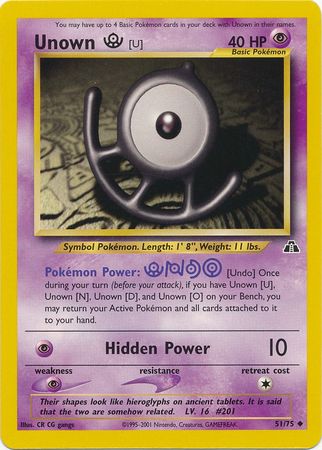 Unown [U] (51/75) [Neo Discovery Unlimited] | Exor Games Truro