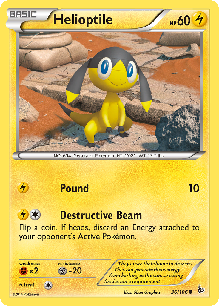 Helioptile (36/106) [XY: Flashfire] | Exor Games Truro