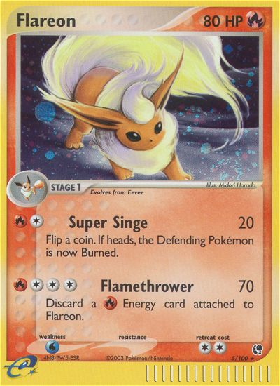 Flareon (5/100) [EX: Sandstorm] | Exor Games Truro