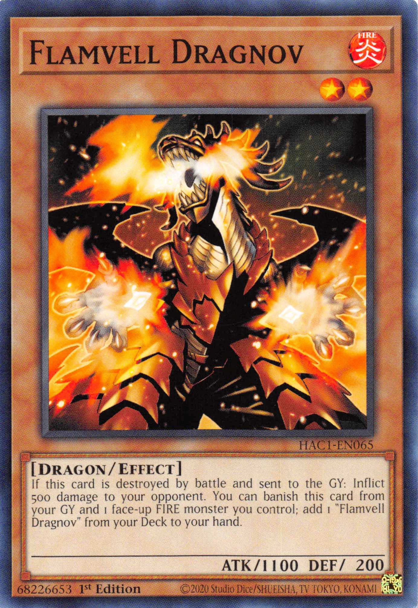 Flamvell Dragnov [HAC1-EN065] Common | Exor Games Truro