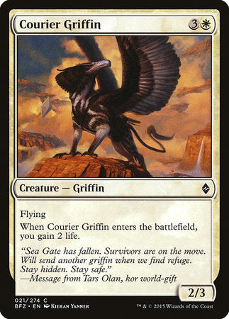 Courier Griffin [Battle for Zendikar] | Exor Games Truro