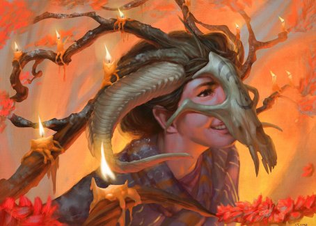 Hedgewitch's Mask Art Card [Innistrad: Midnight Hunt Art Series] | Exor Games Truro