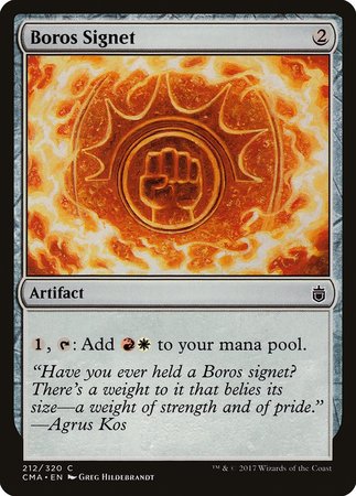 Boros Signet [Commander Anthology] | Exor Games Truro
