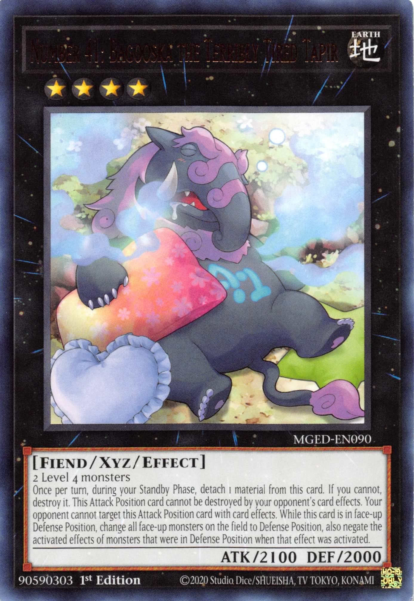 Number 41: Bagooska the Terribly Tired Tapir [MGED-EN090] Rare | Exor Games Truro