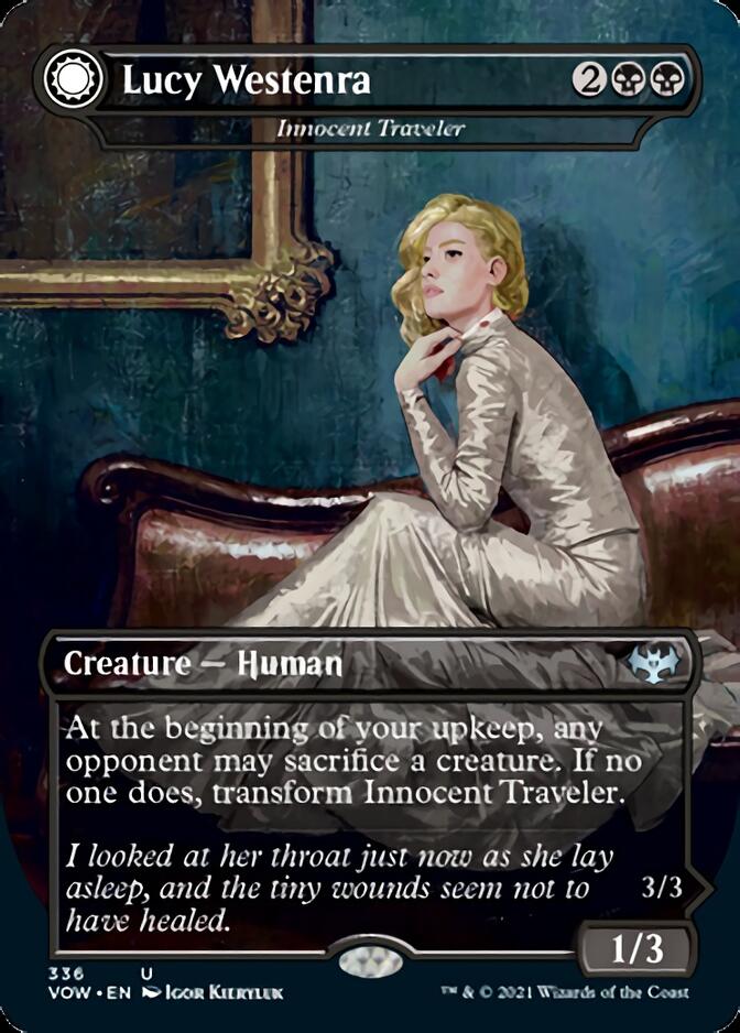 Innocent Traveler // Malicious Invader - Lucy Westenra // Lucy, Arisen Vampire [Innistrad: Crimson Vow] | Exor Games Truro