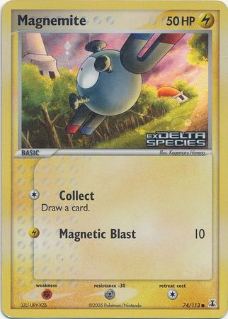 Magnemite (74/113) (Stamped) [EX: Delta Species] | Exor Games Truro