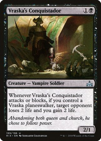 Vraska's Conquistador [Rivals of Ixalan] | Exor Games Truro