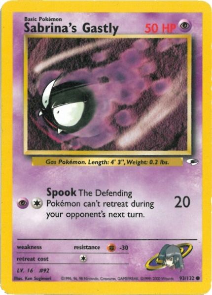Sabrina's Gastly (93/132) [Gym Heroes Unlimited] | Exor Games Truro