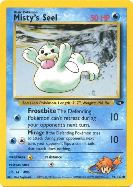 Misty's Seel (91/132) [Gym Challenge Unlimited] | Exor Games Truro