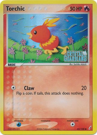 Torchic (65/100) (Stamped) [EX: Crystal Guardians] | Exor Games Truro