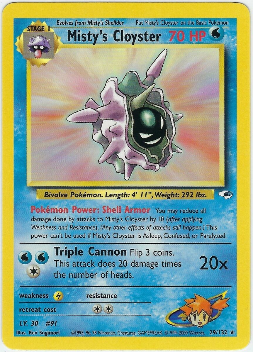 Misty's Cloyster (29/132) [Gym Heroes Unlimited] | Exor Games Truro