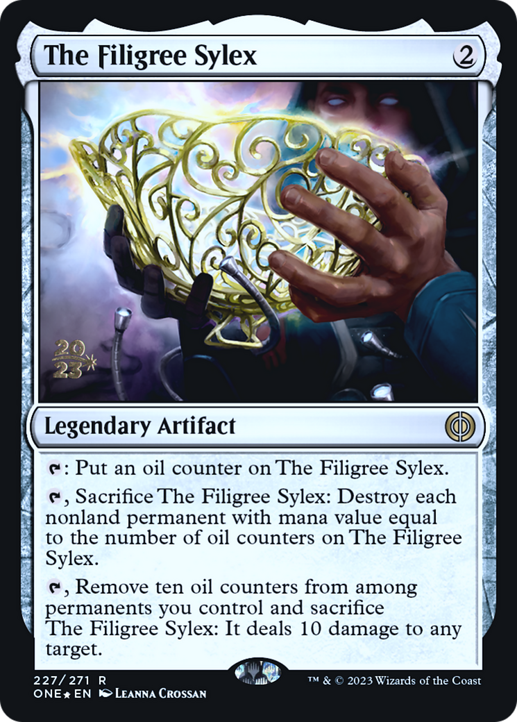 The Filigree Sylex [Phyrexia: All Will Be One Prerelease Promos] | Exor Games Truro