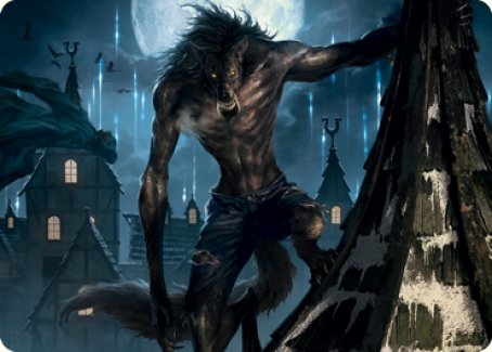 Stalking Predator Art Card [Innistrad: Midnight Hunt Art Series] | Exor Games Truro