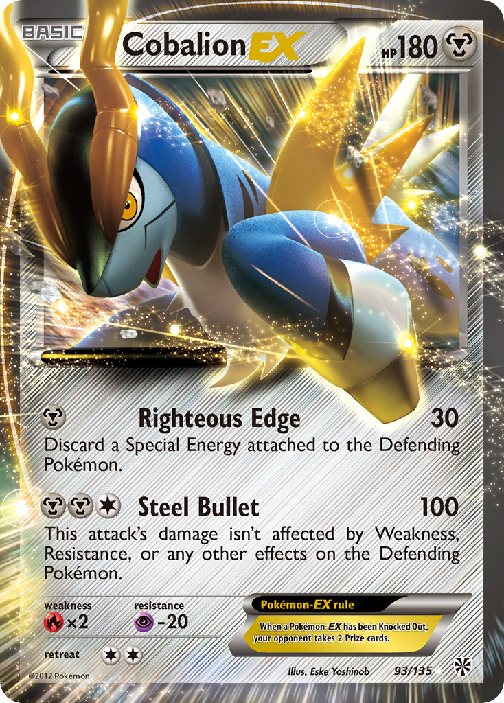 Cobalion EX (93/135) [Black & White: Plasma Storm] | Exor Games Truro