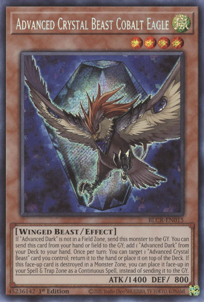 Advanced Crystal Beast Cobalt Eagle [BLCR-EN015] Secret Rare | Exor Games Truro