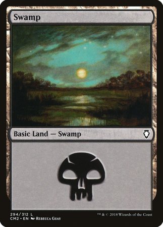 Swamp (294) [Commander Anthology Volume II] | Exor Games Truro