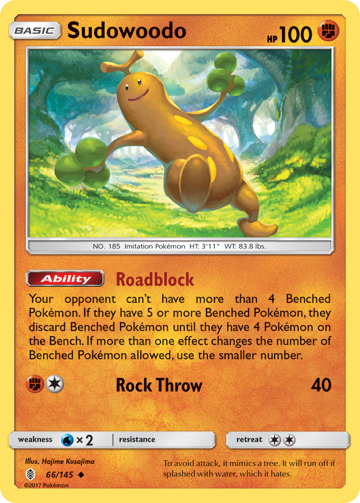 Sudowoodo (66/145) [Sun & Moon: Guardians Rising] | Exor Games Truro