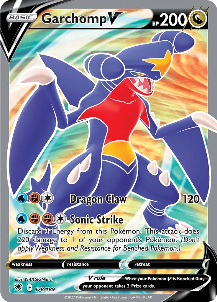 Garchomp V (178/189) [Sword & Shield: Astral Radiance] | Exor Games Truro