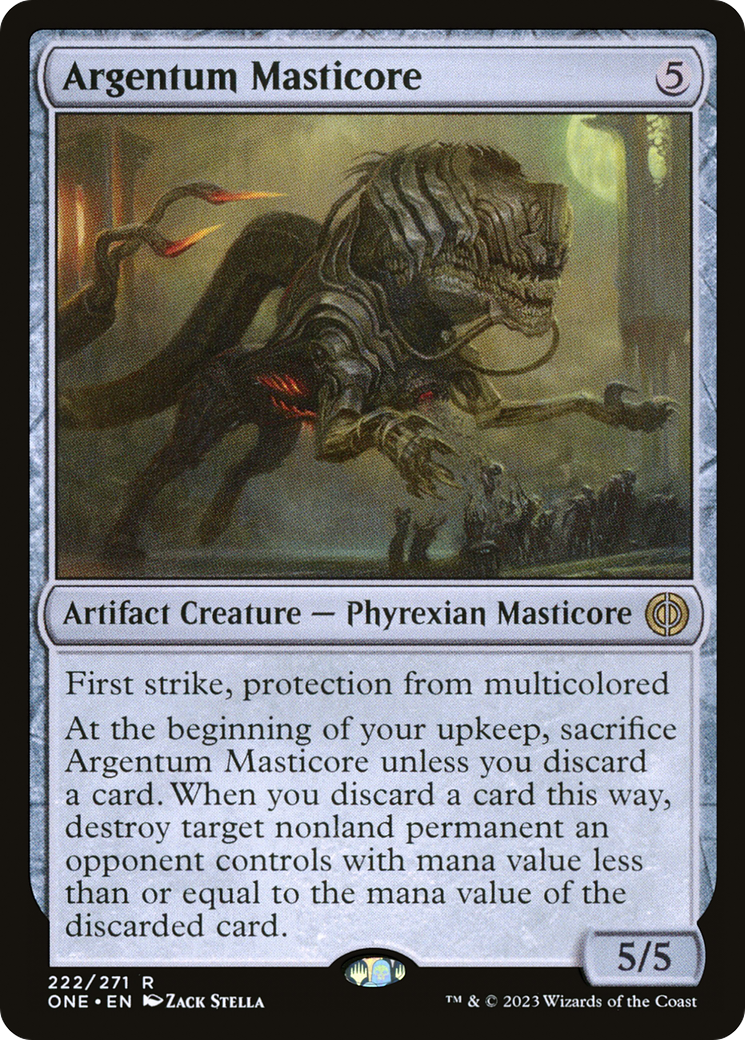 Argentum Masticore [Phyrexia: All Will Be One] | Exor Games Truro