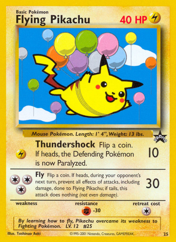 Flying Pikachu (25) [Wizards of the Coast: Black Star Promos] | Exor Games Truro