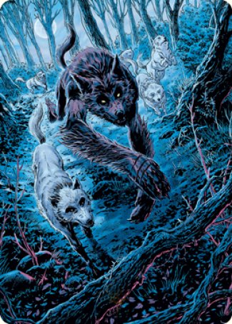 Untamed Pup Art Card [Innistrad: Midnight Hunt Art Series] | Exor Games Truro