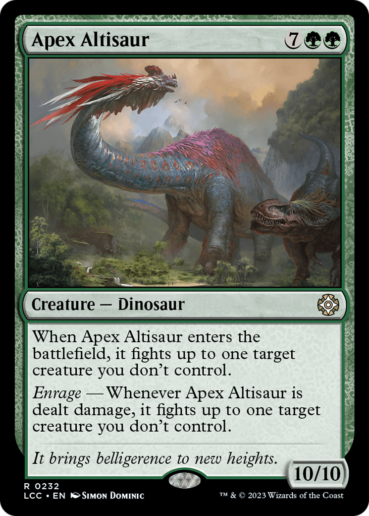 Apex Altisaur [The Lost Caverns of Ixalan Commander] | Exor Games Truro