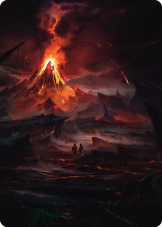 Valley of Gorgoroth Art Card [The Lord of the Rings: Tales of Middle-earth Art Series] | Exor Games Truro