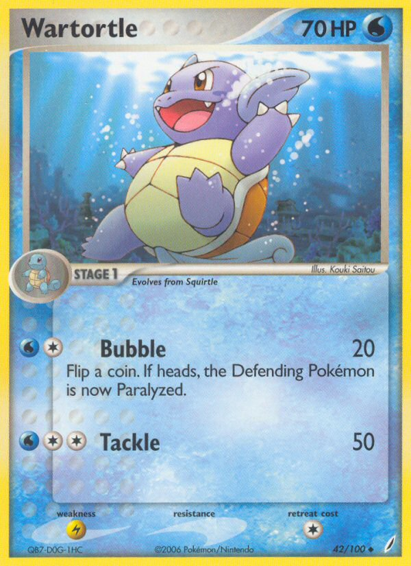 Wartortle (42/100) [EX: Crystal Guardians] | Exor Games Truro