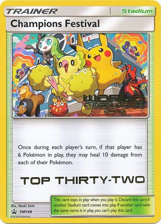 Champions Festival (SM148) (2018 Top Thirty Two) [Sun & Moon: Black Star Promos] | Exor Games Truro