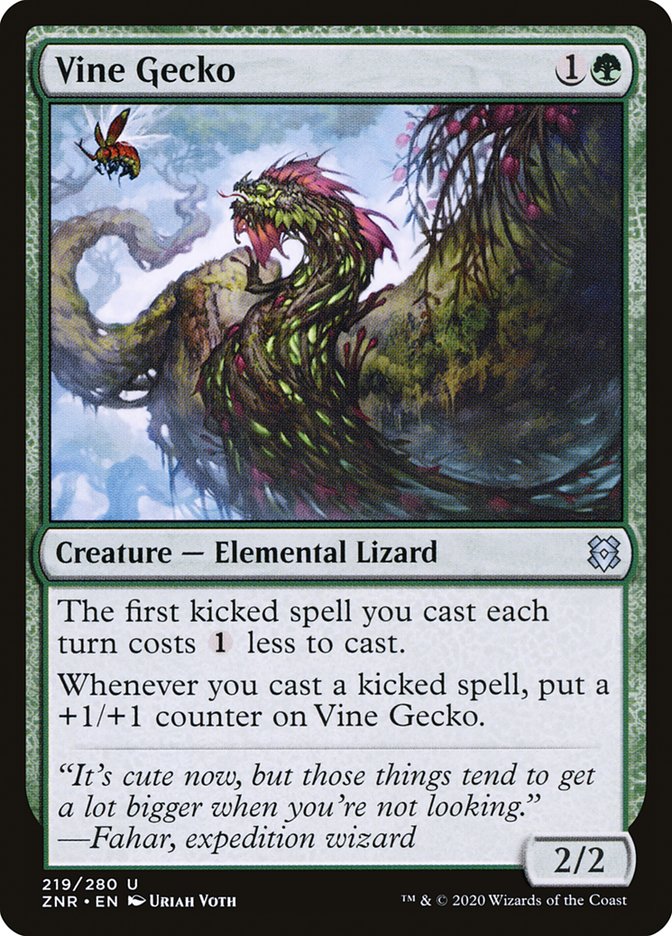 Vine Gecko [Zendikar Rising] | Exor Games Truro