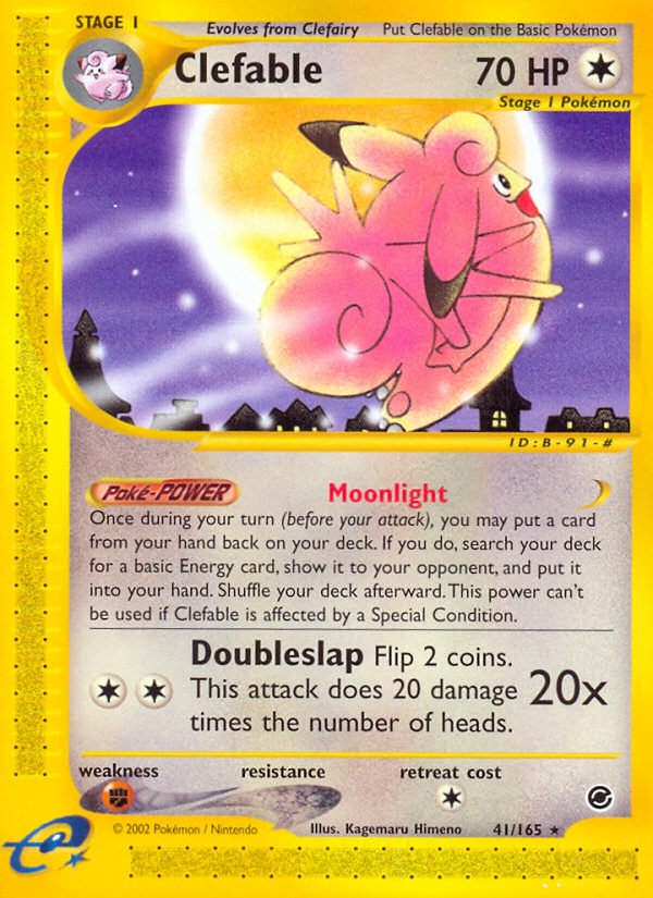 Clefable (41/165) [Expedition: Base Set] | Exor Games Truro