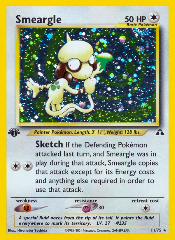 Smeargle (11/75) [Neo Discovery 1st Edition] | Exor Games Truro