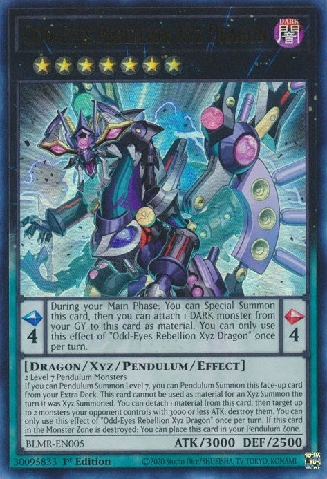 Odd-Eyes Rebellion Xyz Dragon [BLMR-EN005] Ultra Rare | Exor Games Truro