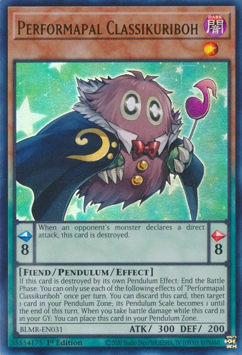 Performapal Classikuriboh [BLMR-EN031] Ultra Rare | Exor Games Truro